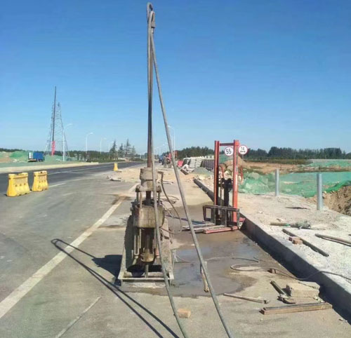 南谯公路高聚物注浆加固